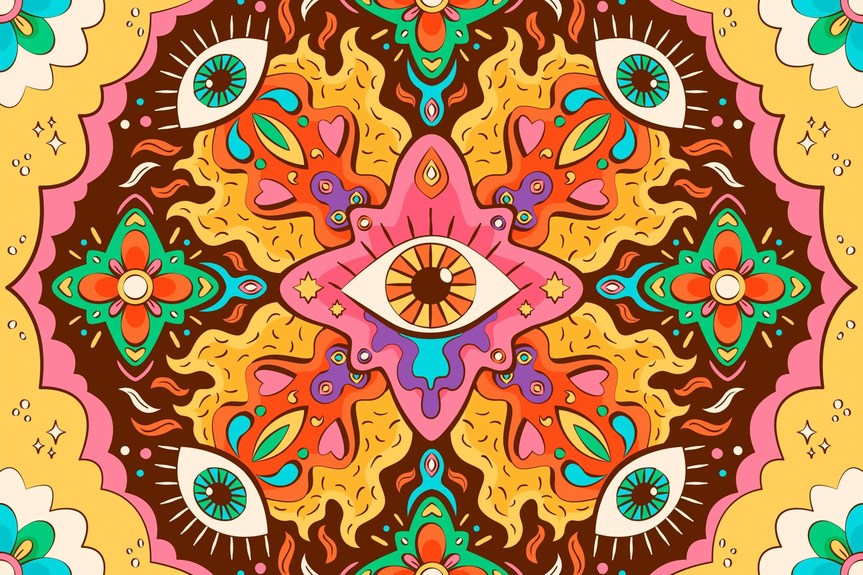 Orbit Quilt - Digital collage artwork